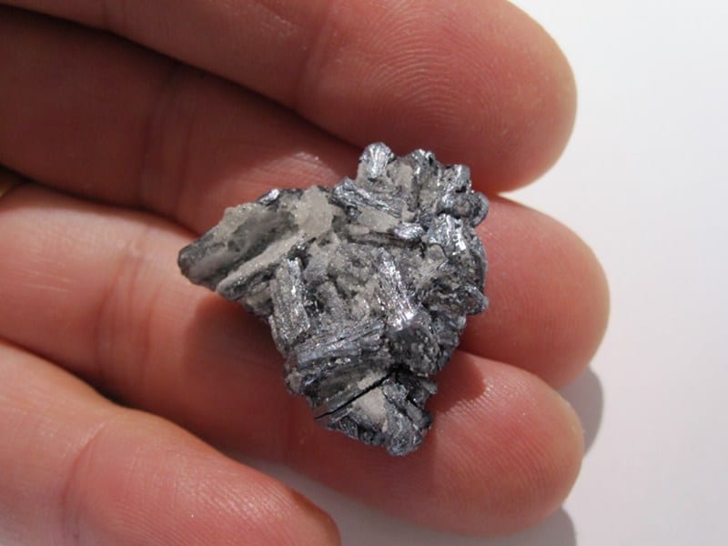 Molybdénite cristallisée, Milpillas, Cananea, Mexique.