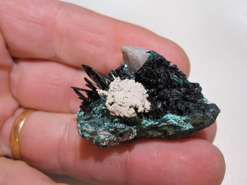 Brochantite, mine de Milpillas, Cananea, Sonora, Mexique.