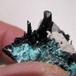 Brochantite, mine de Milpillas, Cananea, Sonora, Mexique.