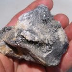 Cristaux de Stibine de la mine Les Brouzils en Vendée.
