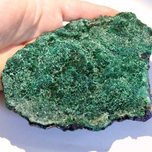 Malachite sur Azurite, mine de Chessy, Rhône.