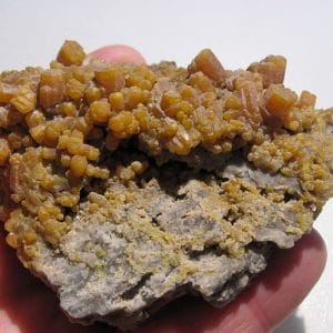 Pyromorphite des Farges, Ussel, Corrèze.