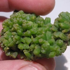 Cristaux de Pyromorphite, Yang Shao, Guilin, Guangxi, Chine.