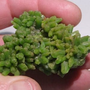 Pyromorphite, mine de Yang Shao, Guilin, Guangxi, Chine.