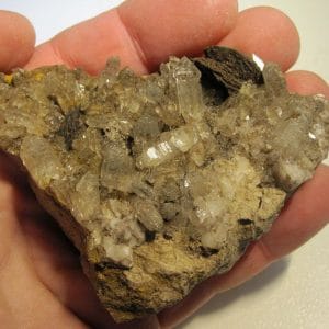 Quartz sceptre, Col de la Cicle, Beaufortain, Savoie.