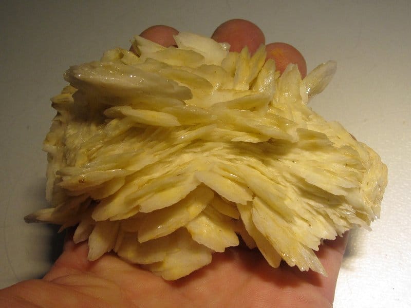 Baryte, Les Malines, St Laurent le Minier, Gard, France.