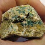 Malachite et Baryte, Mas Dieu, Laval-Pradel, Gard.