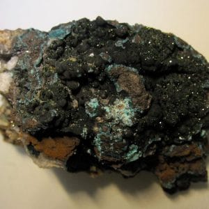 Libéthénite et Pseudomalachite, Portugal.