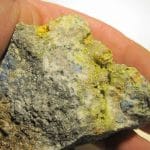 Mimétite et Bindheimite du Mas Dieu, Gard.