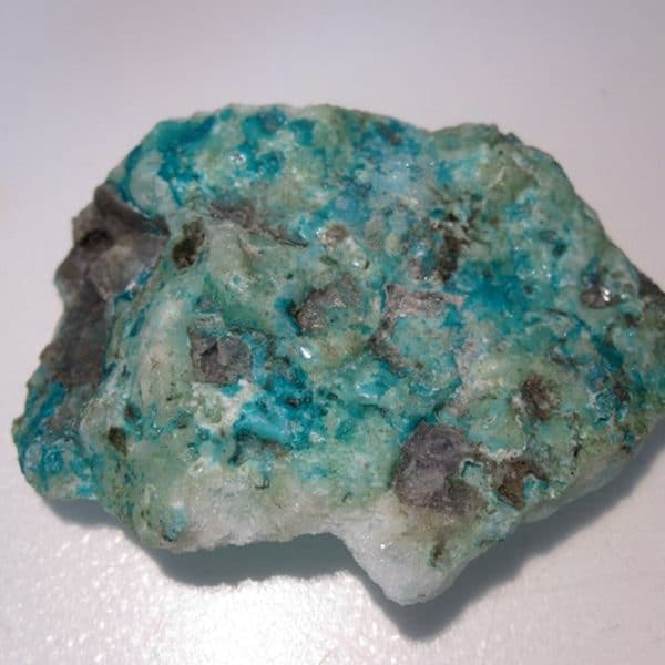 Aragonite cuprifère, mine de Surlatte, Sainte-Marie-aux-Mines, Haut-Rhin.