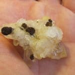 Quartz et sidérite en limonite, Plan du Bouchet, Orelle, Savoie.