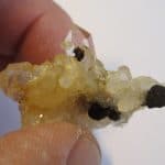 Quartz et sidérite en limonite, Plan du Bouchet, Orelle, Savoie.