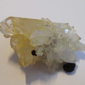 Quartz et sidérite en limonite, Plan du Bouchet, Orelle, Savoie.