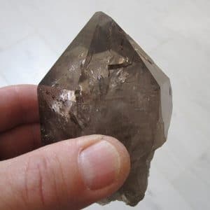 Cristal de quartz fumé, La Toura, Les Deux Alpes, Isère.