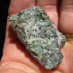 Ludlamite, mine de Salsigne, Mas Cabardès, Carcassonne, Aude.