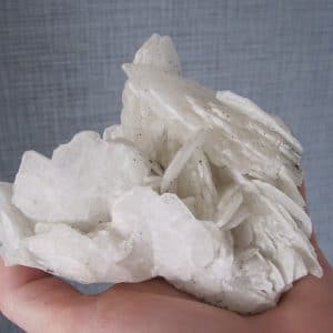 Baryte blanche, mine de Fontsante, Var.