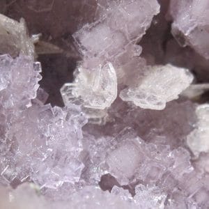 Fluorine violette et Barytine, mine de Fontsante, Var.