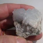 Baryte bleue, Ratonneau, Les Malines, St Laurent le Minier, Gard.