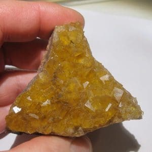 Fluorine jaune, Le Bois Clair, Sologny, Saône-et-Loire.