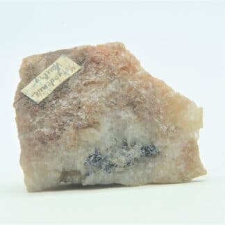 Molybdenite dans Quartz, Mine de Vaulry, Haute-Vienne, Limousin.
