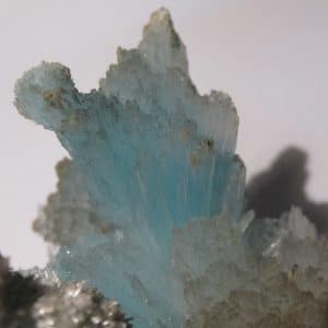 Aragonite cuprifère, Bouche Payrol, Brusque, Aveyron.