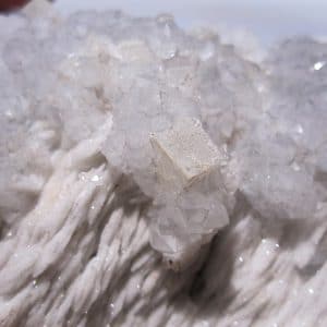 Barytine, quartz et fluorine, Les Farges, Ussel, Corrèze.