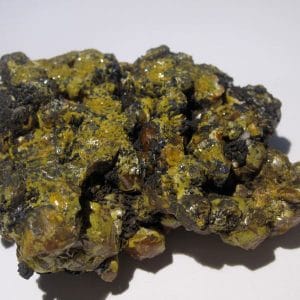 Campylite (mimétite), Dry Gill, Caldbeck, Allerdale, Cumbria, Angleterre.