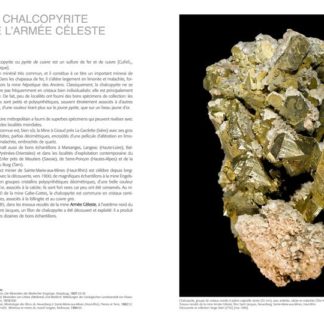 Livre sur les minéraux : chalcopyrite de Sainte-Marie-aux-Mines (Alsace).