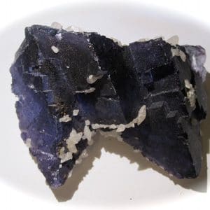 Fluorite et calcite, Elmwood Mine, Smith Co., Tennessee, USA.