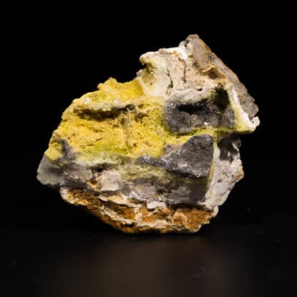 Pyromorphite et Hydroxyapatite, L'Argentolle, Saône-et-Loire, Morvan.