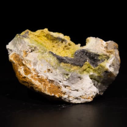 Pyromorphite et Hydroxyapatite, L'Argentolle, Saône-et-Loire, Morvan.