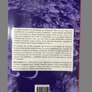 Livre Les météorites et leurs impacts d'Alain Carion.