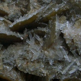 Sidérite et quartz de la mine de La Taillat, Saint-Pierre-d'Allevard, Isère.