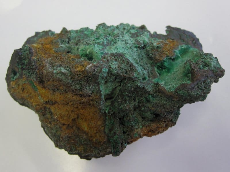 Malachite et halloysite, mine de Chessy.