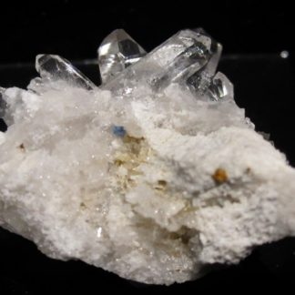 Bazzite et cristaux de quartz, Bois Kersy, Bonneval, Tarentaise, Savoie.