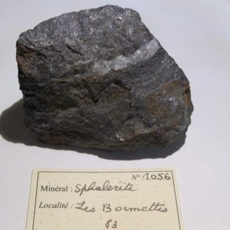 Blende (sphalérite), mine des Bormettes, La Londe-les-Maures, Var.