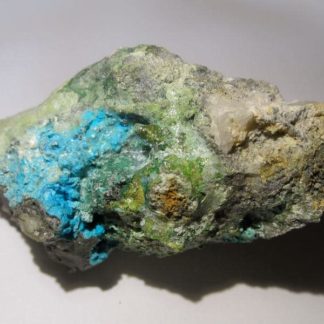 Botallackite et connellite, Perranzabuloe, Cornouailles, Angleterre.