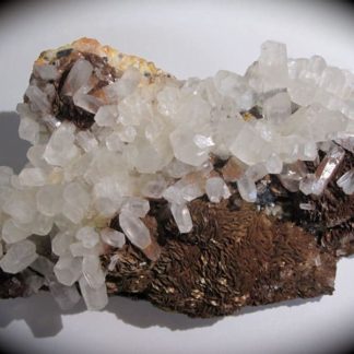 Calcite et Sidérite, carrière du Rivet, Peyrebrune, Tarn.