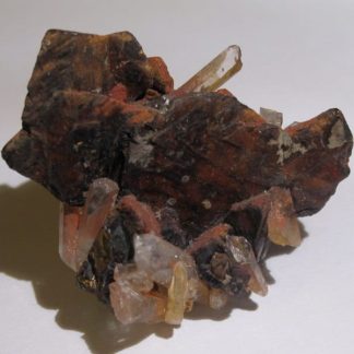 Chalcopyrite et quartz, La Gardette, Villard Notre Dame, Isère.