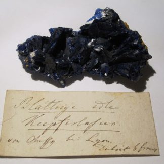 Azurite de la mine de Chessy à Chessy-les-Mines (Rhône).