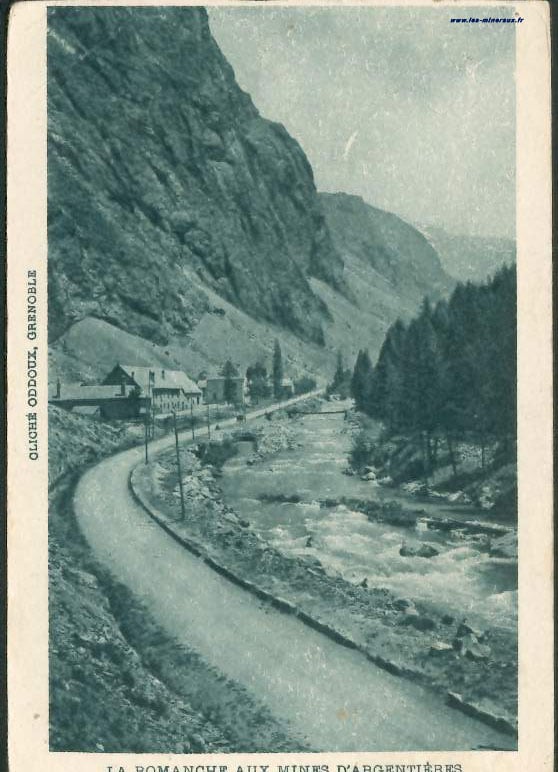 Carte Postale Ancienne (CPA) : "La Romanche aux mines d'Argentières, la mine du Grand-Clos".