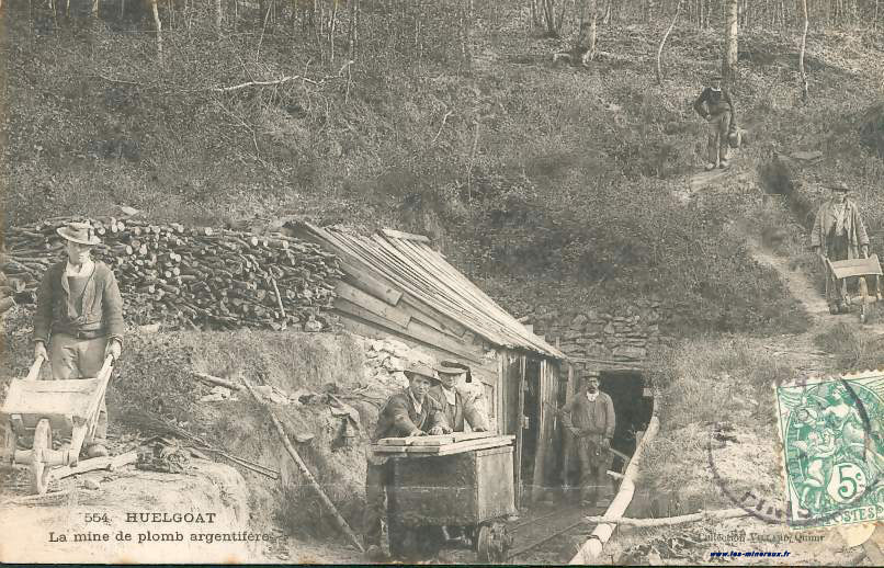 La mine de plomb argentifère d'Huelgoat.