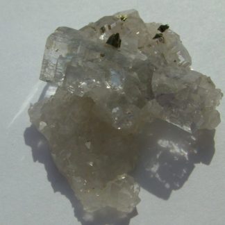 Fluorine légèrement violette sur quartz de Montroc ou Mont-Roc (Tarn).