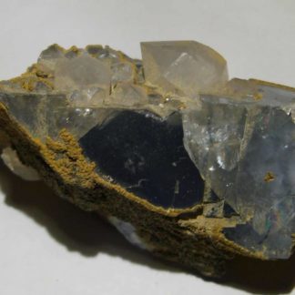 Fluorine bleue et quartz de Montroc ou Mont-Roc (Tarn, France)