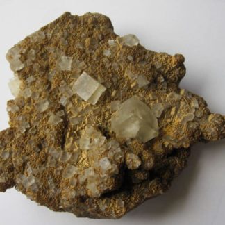 Fluorine et sidérite, carrière du Rivet, Peyrebrune, Tarn.