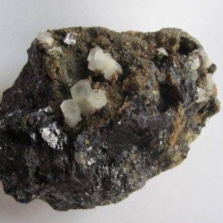 Galène et calcite, mine du Grand Clos, Hautes Alpes.