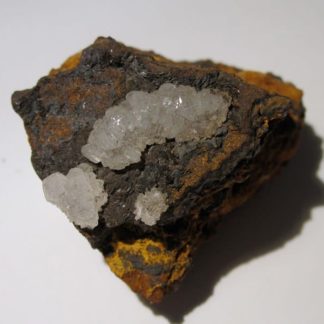 Hémimorphite, carrière du Rivet, Peyrebrune, Tarn.