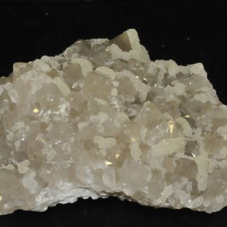 Sidérite verte sur cristaux de quartz de Laguépie (Tarn-et-Garonne).