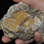 Aragonite de la mine de plomb à Surlatte (Sainte-Marie-aux-Mines).