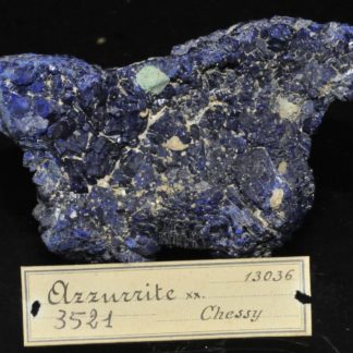 Azurite et cuprite de la mine de Chessy à Chessy-les-Mines (Rhône).